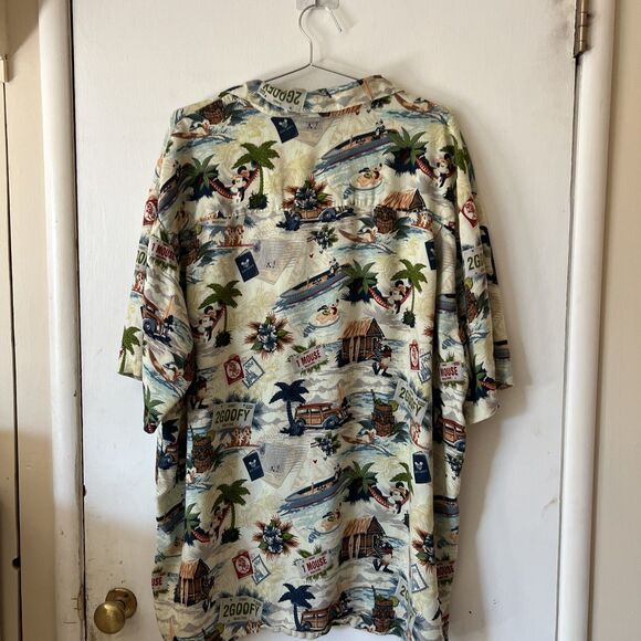 Disneyland Resort Short Sleeve Button Down Hawaiian Shirt Tiki Disney Mens XL - Picture 7 of 12